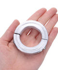 Close-up of uxcell aluminum double-split clamp-on shaft collar for 1-1/2 in shaft, 2-3/8 in OD