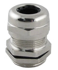 Stainless Steel M20 Cable Gland Connector With Locknut For 6.0 To 12.0mm Cables 20mm Thread OD 22x31mm Size Silver Tone Tough As Nails Waterproof Seal For Enclosures