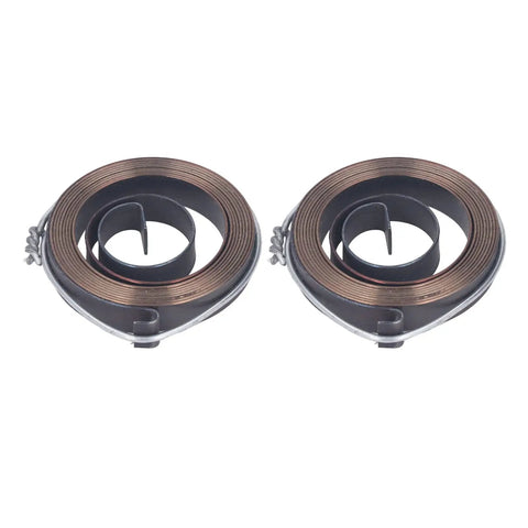 Two Pack Drill Press Quill Return Springs Heavy Duty Chrome Steel Coil Replacements For Bench Drills Horizontal And Vertical Type Direct Fit Easy To Install