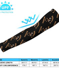 Top Tier Cooling Arm Sleeves In Breezy Ice Silk For Men And Women Featuring Secure Anti Slip Thumb Loops To Keep Your Gear Locked And Stay Chill During Daily Grinds Road Trips Or Heavy Training Sessions - Stylish black sleeve with mechanic design.