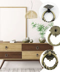 Antique Bronze Cabinet Pull Handles 8 Pack Decorative Mini Knobs for Kitchen Wardrobe and Furniture Drawers With Single Hole Design