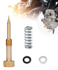 Brass Carb Rebuild Kit With Idle Mixture Screw Set For CV40 CVK34 Easy Hand Adjust No Screwdriver Needed shown with components