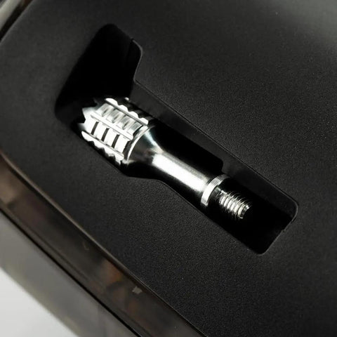 Close-up of Pocket Hall Gimbal Transmitter Remote Control Ultra Portable Gear With Built In LED Light Foldable Antenna Mode 2 ELRS