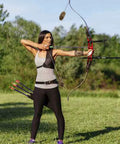 Archer using Beaver Balls Bow String Silencers 2 Pack For Recurve And Traditional Bows Reduce Vibration And Noise