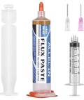 No Clean Soldering Flux 223 High Viscosity Solder Paste 30cc with syringes and needles shown