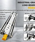 Heavy Duty Locking Drawer Slides 500 Pound Full Extension With Two Way Lock In Lock Out For Secure Transit In RVs Trucks Trailers And Mechanical Cabinets stainless steel slide, 2.5 mm thickness