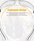 Unisex Safety Glasses Bulk Pack 84 Pairs With Polycarbonate Lens, ergonomic design text, clear safety goggles