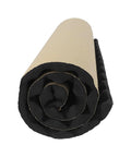 Rolled Pro Level Acoustic Foam Tiles for Car Sound Deadening and Studio Noise Reduction, black and beige, 100x50cm.
