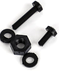 Nylon Screws Nut Washer Kit 270 Pcs M2 To M5 Plastic Hex Standoff Mounting Hardware Set For DIY Electronics And Furniture Assembly Durable Non Conductive, black nylon screws, nuts, washers