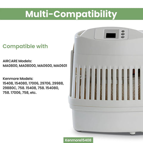 MAF2 Humidifier Filter Compatible With AIRCARE MA0800 MA0600 MA0601 And Kenmore 15408 Series shown in humidifier unit