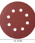 5 Inch Alumina Sanding Disc with Hook And Loop Backing for Smooth Polishing, 12.5cm size, perfect for auto body prep and wood finishing.