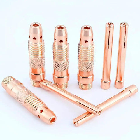 96 Piece TIG Consumables Kit With Foam Case For WP 17 18 26 Torch Includes 50 Alumina Cups 4 Through 8, 10 Gas Lens Bodies, 30 Copper Collets, 6