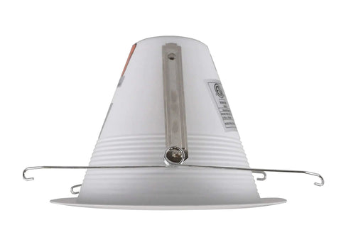 Top Shelf 6 Inch White Airtight Recessed Ceiling Light Trim With Sleek Cone Baffle Design For Zero Glare Hassle Fits Standard Six Inch Housing Cutouts Smooth Drop In Setup Built Tough For Modern Interior Glow Up Projects