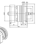 Rock Solid Flange Output Planetary Reducer Gearbox Churning Out Silky Smooth 4:1 To 10:1 Reduction detailed technical drawing with dimensions.