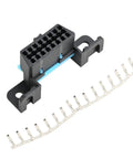 OBD II 16 Pin Female Replacement Wire Socket Connector Kit For Under Dash Install, J1962 Compliant OBD2 Port Shell Plug
