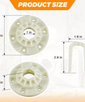 Washer Basket Driven Hub Kit W10528947 W10396887 2 Pack Sizes and Dimensions Overview