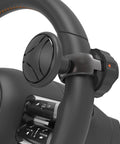 Tool Free Steering Wheel Knob Spinner With Metal Bearing No Tools Needed Quick Install Fits 3.45 To 4.9 Inch Steering Wheels installed