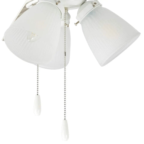 52 Inch Indoor Ceiling Fan With Dimmable LED Light Kit And Reversible Blades In White Finish, Quiet As A Mouse Motor, Four Speeds, Perfect For Living Rooms Up To 225 Sq Ft, Pushing About 4036 CFM And 69 CFM Per Watt