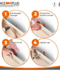 Heavy Duty Adjustable Furniture Spacers Extra Large 45 To 80 Mm Gap 100 Pack Bold Orange Plastic Shims installation steps for cabinets.