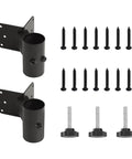 Heavy Duty Deck Umbrella Holder For Railings Adjustable Metal Mount set with screws and knobs included