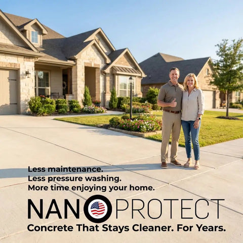 Pro Level Penetrating Concrete And Stone Sealant For Indoor Or Outdoor Areas Long Haul Water Repellent Defense For Driveways Patios And Pavers Deep Soak Formula That Shuts Down Stains And Keeps Your Pavement Pristine All Season, used in a residential setting.