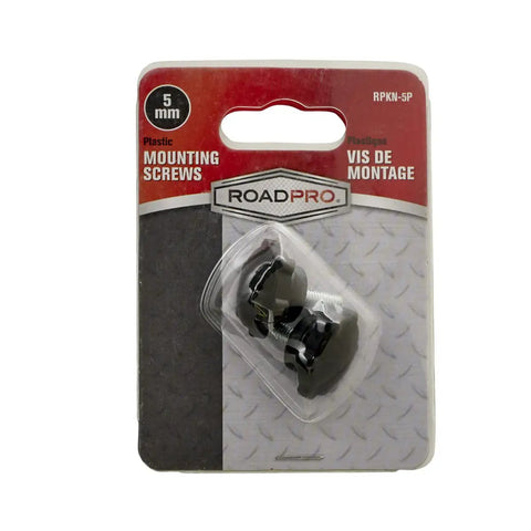 5mm Replacement Mounting Screws For CB, Radar, And Stereo Brackets - Plastic Head With Metal Threads, Sold As A Pair, Cobra 25 And 29 Radio Compatibility, Easy Install, Durable Hardware