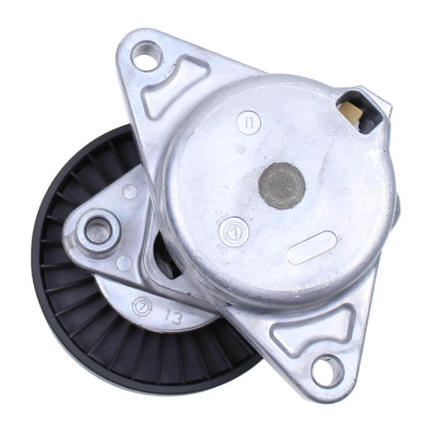 Top view of Mercedes Drop In Belt Tensioner And Idler Pulley Kit With Drive Belt Assembly for various models 1998-2011
