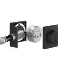 Top Shelf Smart Deadbolt With Bluetooth And WiFi Electronic Lock showing solid brass build and electronic mechanism.