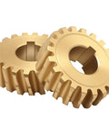 2 Pack Worm Gear Replacement For Craftsman Yard Man MTD Snowblowers heavy-duty spline gear shown in close-up view
