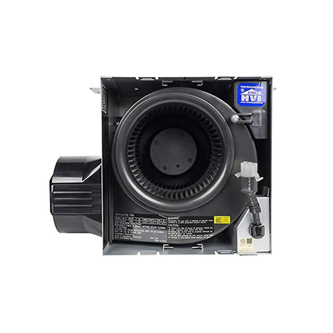 Back view of 100 CFM Bathroom Exhaust Fan With Edge Lit Dimmable LED Light showing motor and housing