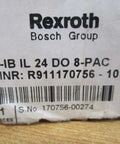 Label on packaging of Pack of 8 in-line digital output interface units, 24 VDC 2 A, 8-channel industrial I/O modules, Bosch Group