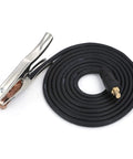 Heavy Duty Five Hundred Amp Fifteen Foot Two Gauge Pure Copper Ground Clamp Cable With Rock Solid Steel Jaw Grips and Quick Connect Hooks.