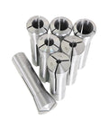 Spring Collet Set R8 Size One Eighth To Seven Eighths Inch In Steel Seven Piece Kit For CNC Milling Chuck And Lathe