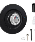 Upgrade Your Drip-Free Bath With This Sleek Matte Black Shower Trim Kit Made For Moen Chateau T470 Single Handle Faucets For A Fresh New Look That Totally Slays In Any Home. matte black round trim plate, acrylic knob, sleeve, screws