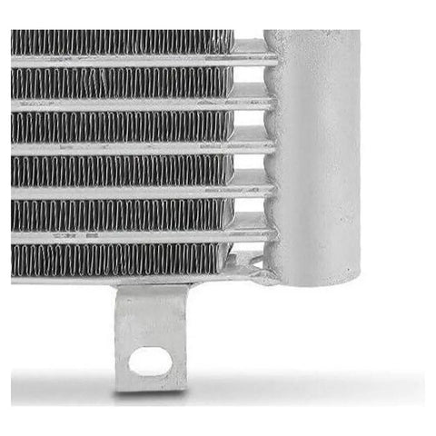 High-Performance Transmission Oil Cooler Upgrade For Subaru Outback 2015 To 2019 Model Years. metal fin close-up