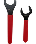 Knockout Grip Cat40 Er32 Collet Chuck Built Rock Solid With Flex Free Aerospace Aluminum Housing And Smooth 90 Degree Angled Mount For Heavy Duty Milling Projects And Pure Power showing ER32 and 40mm wrenches.