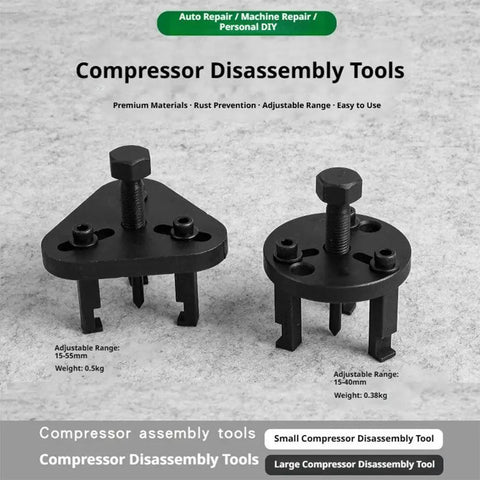 All In One Auto AC Repair Wrench Set With Clutch Removal Tools, Bearing Pullers, Suction Disc Extractors And Pump Head Disassembly Kit
