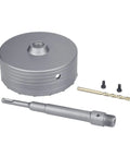 Heavy Duty Concrete Hole Saw 160 Millimeter 6.3 Inch with SDS Plus shank, tungsten carbide teeth, and drill bit.