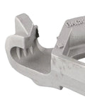 Heavy Duty Aluminum 1/2 Inch Manual Emt Conduit Bender Head With 90 45 And 30 Degree Angle Markings for precise bending, close-up view.