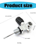 High Pressure Scuba Tank Valve 3000 PSI 250 Bar For Underwater Cylinders 3/4-14NPS Durable Stainless Steel With Shock Rubber Handle