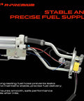 Heavy Duty Electric Fuel Pump Assembly Direct Drop In Swap For Chevy GMC Full Size Trucks And Suburbans 1987 To 1991 close-up view showing fuel hose and components.