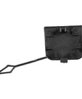 Back side view of Front Right Bumper Tow Hook Cover Towing Eye Cap For Volkswagen Jetta 2015 2018 Replacement Black Easy Install Direct Fit OEM Style Beveled Look Keeps Tow Hook Area Clean And Protected A Slick No Hassle Car Part Upgrade Pack Of 1