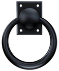 Rotatable Matte Black Gate Pull Handles With Dual Motion Flip 180 And Rotate 360 For Sliding Barn Doors, Flush Flat When Not In Use