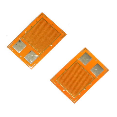 10 Pcs BF350-3AA Load Cell Strain Gauge Sensor Set For Precision Weight And Pressure Measurement Foil Resistance With Constantan Copper Nickel Alloy High Temperature Resistance Ultra Stable 0.02 Accuracy And Fully Enclosed Design, two orange strain gauges