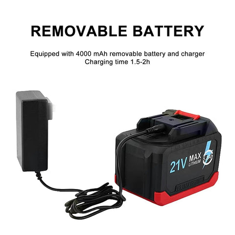 Heavy Duty Electric Crimping Tool For Drum Sealing Automatic Capping Machine For Oil Drums 21V removable battery with charger.