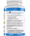 Side view of Bioavailable Coral Calcium 900 Mg With Vitamin D3 And Magnesium For Bone Strength Solid Joints PH Balance Trace Minerals Non GMO 300 Veg Capsules For Daily Health Support bottle