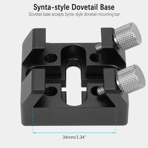 Rock Solid Flat Base Finder Scope Bracket Mount with Dovetail Base Dual Lock Thumbscrews M6 Screws Synta Style Compatibility