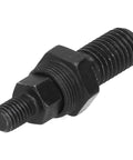 Built Different Rivet Nut Setter Kit With Quick Swap Mandrels and Drill Adapter Handle Crafted From Tough Alloy Steel for No Sweat Automotive HVAC and Sheet Metal Jobs That Get Done Quick, showcasing a sturdy threaded bolt.