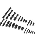 688 Piece Metric Fastener Kit With M4 M5 M6 M8 Screws Nuts Washers And Hex Bolts Twelve Point Nine Grade Alloy Steel Black Finish