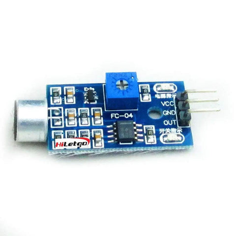 Close-up of 5 Pack Sound Sensor Module for Voice Detect and Voice Control Switch with adjustable sensitivity, 3.3V-5V operation